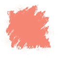 Vector Living Coral Color of the Year 2019 Brush Stroke Texture