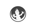 Vector lizard logo template Royalty Free Stock Photo