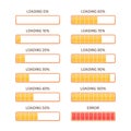 Vector loading bar. Royalty Free Stock Photo