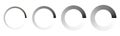 Vector Loading icons set Royalty Free Stock Photo