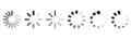Vector Loading icons set Royalty Free Stock Photo