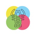 vector lobster symbol - crawfish seafood