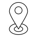 Vector Location Outline Icon Design