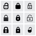 Vector lock icon set