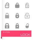 Vector lock icon set