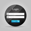 Vector login interface - username and password Royalty Free Stock Photo