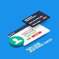 Vector login username and password internet payment concept