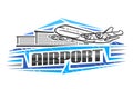 Vector logo for Airport Royalty Free Stock Photo