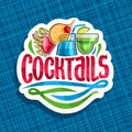 Vector logo for alcoholic Cocktails