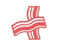 Vector logo bacon on a white background