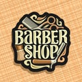 Vector logo for Barber Shop Royalty Free Stock Photo