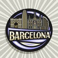 Vector logo for Barcelona Royalty Free Stock Photo