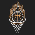 Vector logo for Basketball Royalty Free Stock Photo