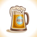 Vector logo for beer mug Royalty Free Stock Photo