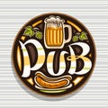 Vector logo for Beer Pub Royalty Free Stock Photo