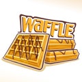 Vector logo for belgian Waffle