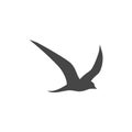 Vector Logo birds in flight Royalty Free Stock Photo