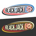 Vector logo for Blackjack gamble