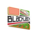 Vector logo for Blackjack gamble