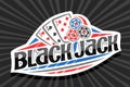 Vector logo for Blackjack Royalty Free Stock Photo