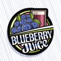 Vector logo for Blueberry Juice