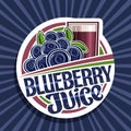 Vector logo for Blueberry Juice