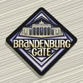 Vector logo for Brandenburg Gate