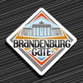 Vector logo for Brandenburg Gate