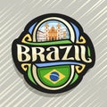 Vector logo for Brazil Royalty Free Stock Photo