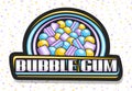 Vector logo for Bubble Gum Royalty Free Stock Photo