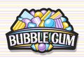 Vector logo for Bubble Gum Royalty Free Stock Photo