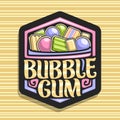 Vector logo for Bubble Gum Royalty Free Stock Photo