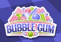 Vector logo for Bubble Gum Royalty Free Stock Photo