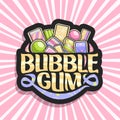 Vector logo for Bubble Gum Royalty Free Stock Photo