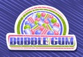 Vector logo for Bubble Gum Royalty Free Stock Photo