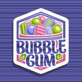 Vector logo for Bubble Gum Royalty Free Stock Photo