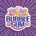 Vector logo for Bubble Gum Royalty Free Stock Photo