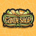 Vector logo for Candy Shop Royalty Free Stock Photo