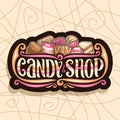 Vector logo for Candy Shop Royalty Free Stock Photo