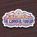 Vector logo for Carnival Funfair Royalty Free Stock Photo