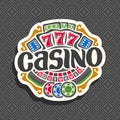 Vector logo for Casino Royalty Free Stock Photo