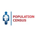 Vector logo for census, population count and demographic statistics