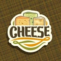 Vector logo for Cheese Royalty Free Stock Photo