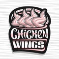 Vector logo for Chicken Wings Royalty Free Stock Photo