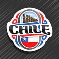 Vector logo for Chile Royalty Free Stock Photo