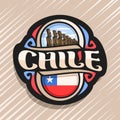 Vector logo for Chile Royalty Free Stock Photo