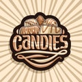 Vector logo for Chocolate Candy Royalty Free Stock Photo