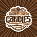 Vector logo for Chocolate Candy Royalty Free Stock Photo