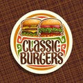 Vector logo for Classic Burgers