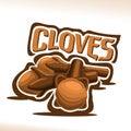 Vector logo for Cloves spice